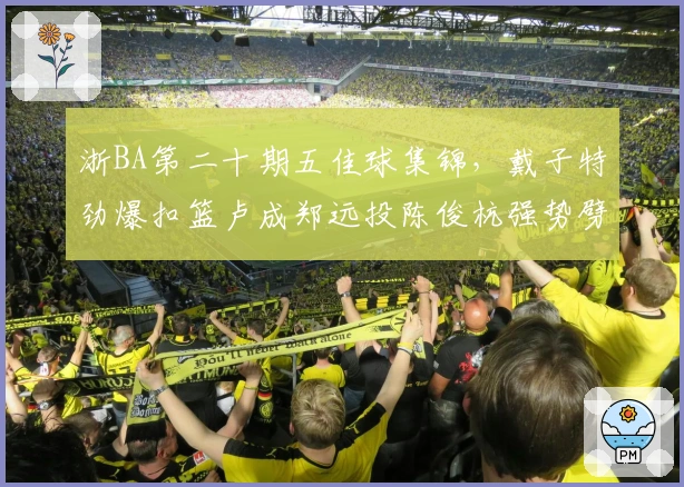 浙BA第二十期五佳球集锦，戴子特劲爆扣篮卢成郑远投陈俊杭强势劈扣倪豪凯绝妙1打3